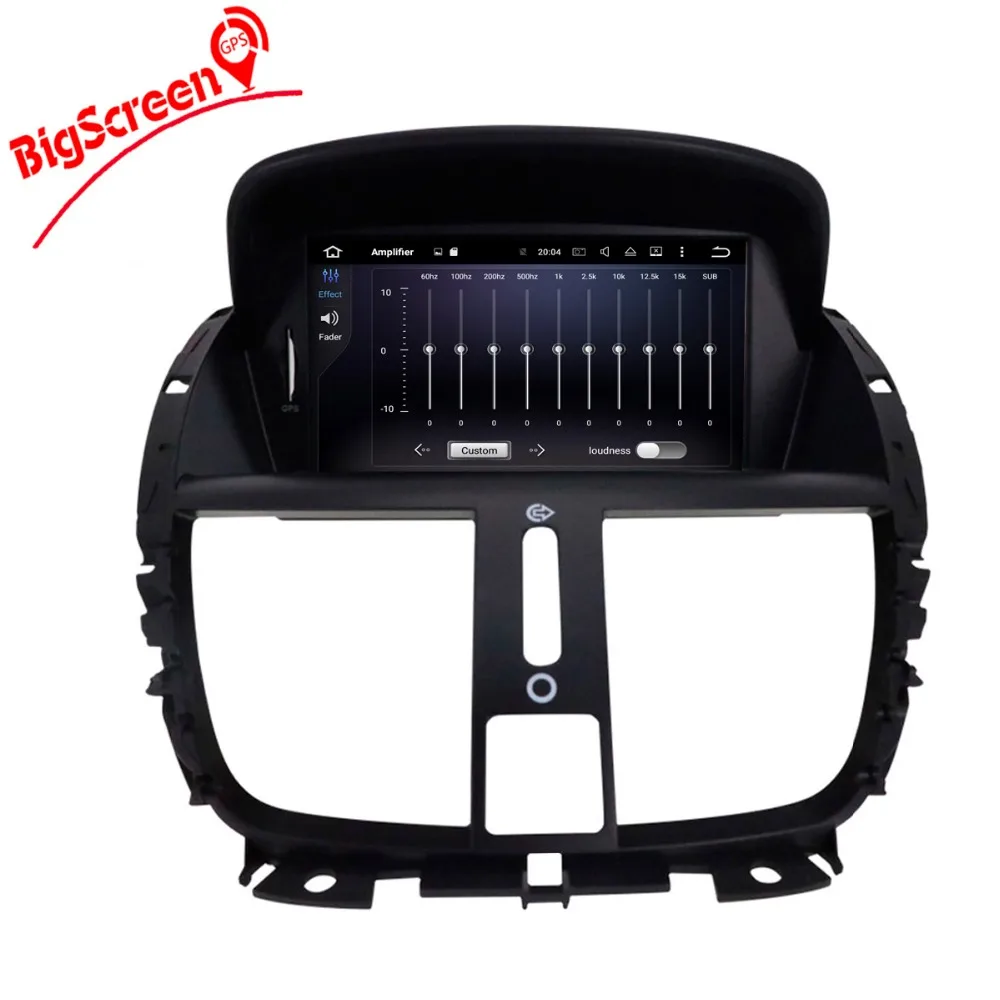 Sale 2 Din Android 9.1 Car GPS Navigation Car DVD Player For Peugeot 207 2008-2014 car unit radio multimedia IPS Screen Free Map IPS 5