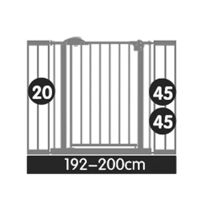 92-200 см защитный забор для детской лестницы защитный забор для домашних животных ограждение для собак изолирующая дверь - Цвет: 192-200cm