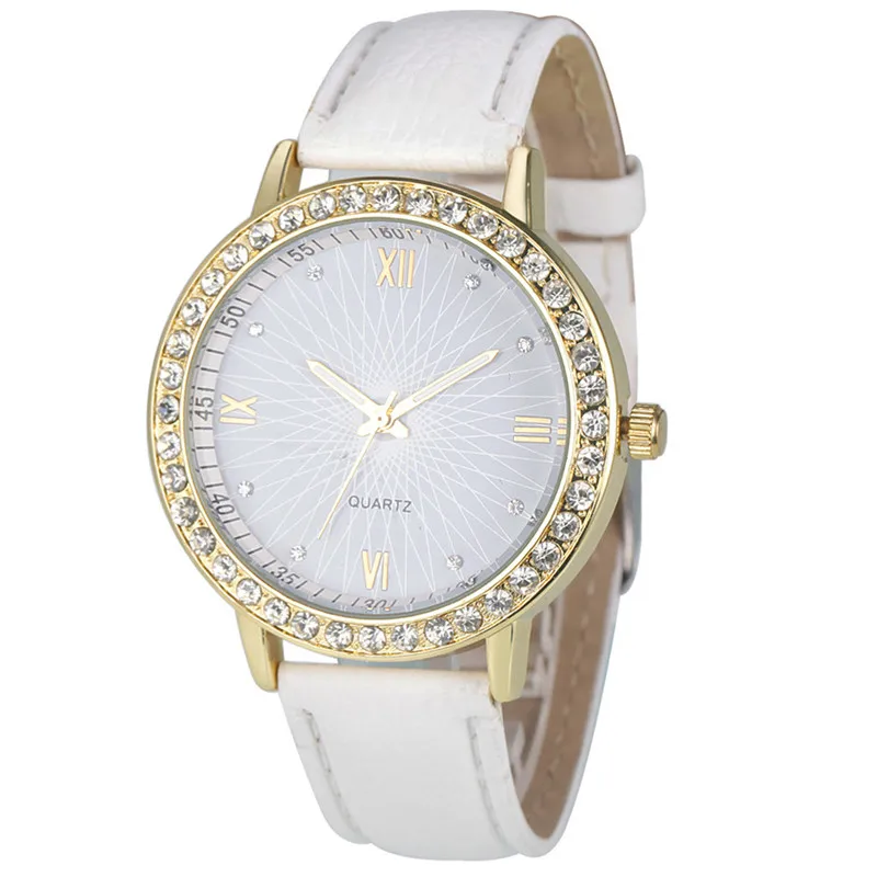 New Arrival Fashion Brand Watch Diamond Bright Analog Saat Leather ...