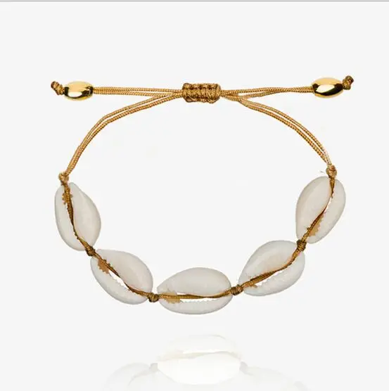 

1pc Cowrie shell Bracelet femme Adjustable boho Macrame friendship Real Seashell Bracelet Mothers Day Jewelry Gift 7690