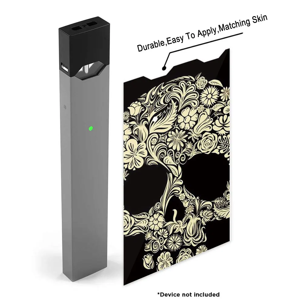 SHIODOKI 2 Pack Juul Skin Decal для Pax JUUL 2.5D технология ультра тонкая защитная наклейка для JUUL Wraps Cases-череп