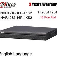 16ch 32ch NVR 1U 16 PoE Регистраторы 4K H.265 Lite Сетевой Видео Регистраторы NVR4216-16P-4KS2 NVR4232-16P-4KS2 8MP Разрешение