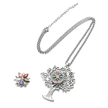 

10pcs/lot 18mm Snap Pendant Necklace Snap Necklace for women Fit 18mm Snap Buttons Summer jewelry Dropshipping