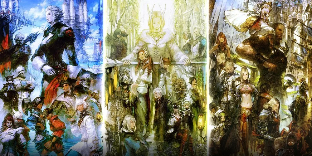 Final Fantasy Ff 8 9 10 12 13 14 Xiv Game Watercolor Inkjet