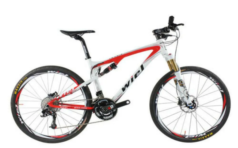 WIEL полюс 30 Скорость углеродного волокна MTB горный велосипед 26 "Сверхлегкий Полный Shockingproof велосипедный SRAM XO системы вилка Fox 9,6 кг