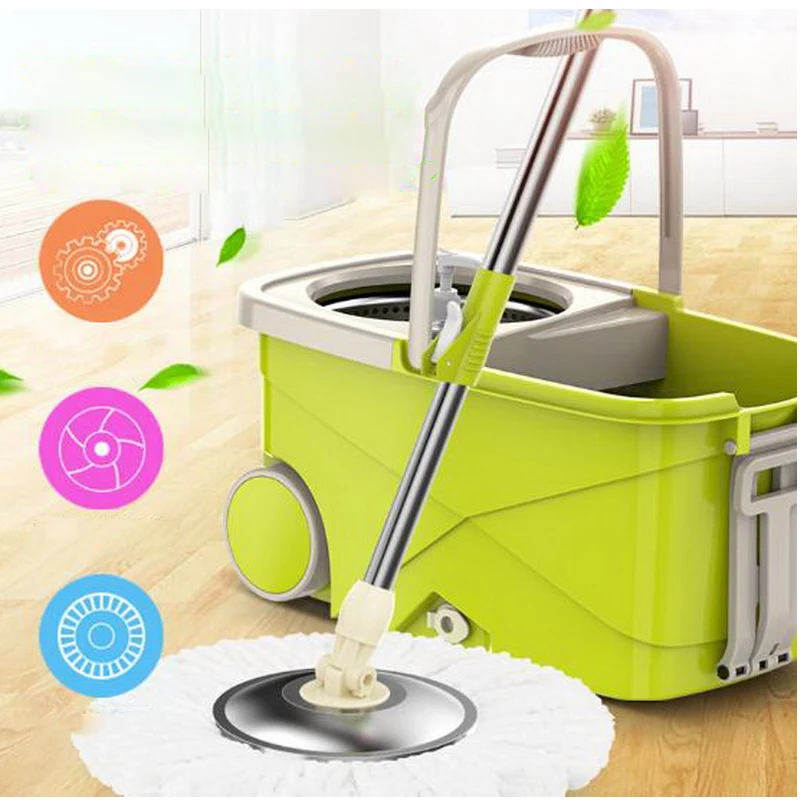 

150209/Rotating double drive mop/High quality stainless steel mops/Household Rotary mop/High quality stainless steel tray