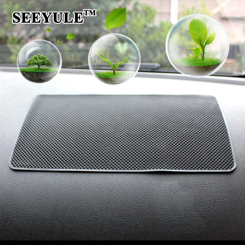 

1pc SEEYULE Interior Accessories Car Dashboard Mat Anti Slip Mat Sticky Non-slip Pad Holder for Phone/mp3/mp4/GPS/Pad/Key