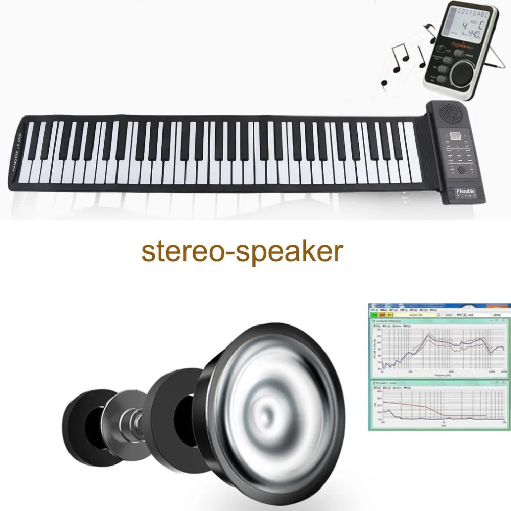 

61 Keys Music Key Board Teaching Learning Electronic Organ Superior Roll Up Piano Children Great Gifts US Plug