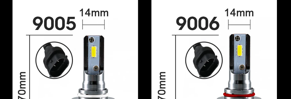 a8-g_19  Mini H4 LED Auto Bulb H11 H8 H1 10000LM H7 led canbus 72W Car Headlights No Error Resistor 6000K 12V 24V Lamp HB3 HB4