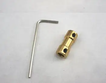 

10pcs copper coupler 4mm with 4 mm for motor shaft robot smart car model car wheel coupler