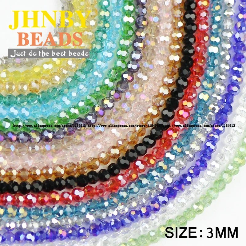 

Spherical Austrian crystal beads 3mm 200pcs High quality sphere ball shape crystal Loose beads for jewelry making bracelet DIY