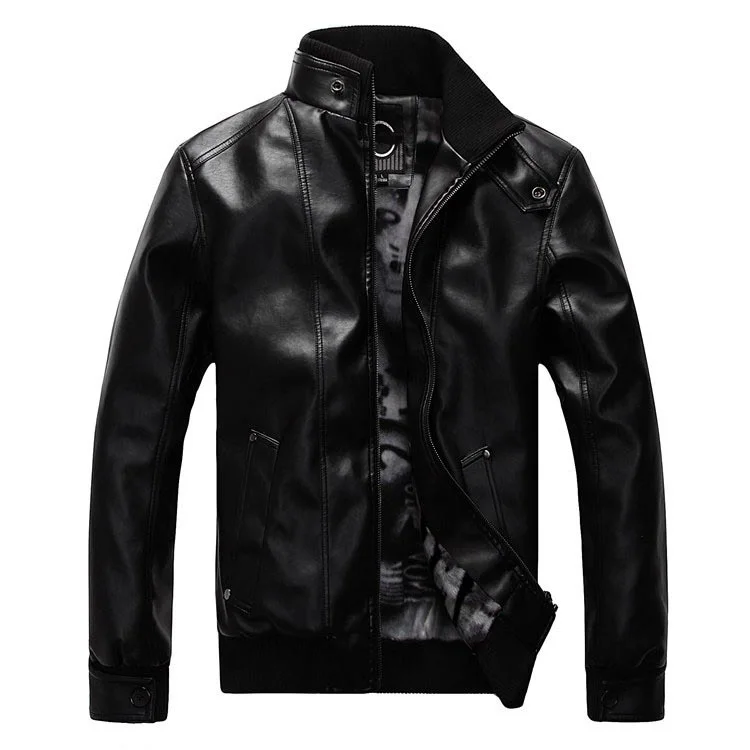 LOMAIYI мужская куртка из искусственной кожи, мужская осенне-зимняя тонкая мотоциклетная куртка из искусственной кожи, Мужская Меховая куртка, мужские кожаные куртки BM261