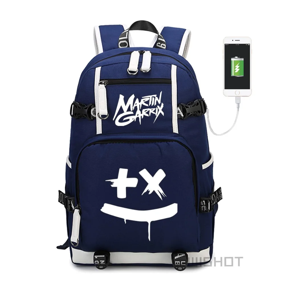 WISHOT Martin Garrix Многофункциональный рюкзак с usb зарядкой для подростков мужские и