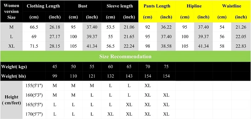 women winter pajamas sets size