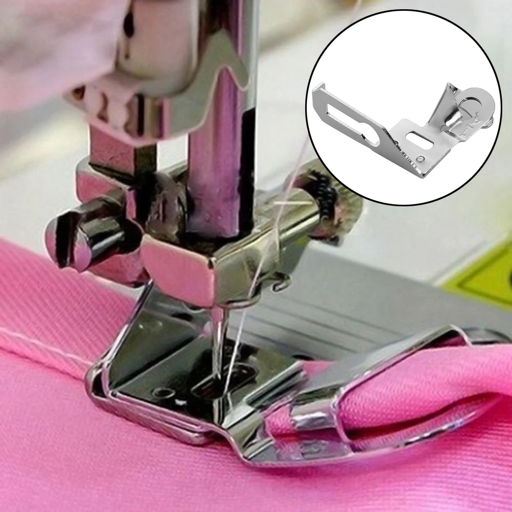 

New 1/4" Household Presser Hemmer Foot Walking Sewing Machine Part Tool Silver Sewing Accessories Home Decor Supplies