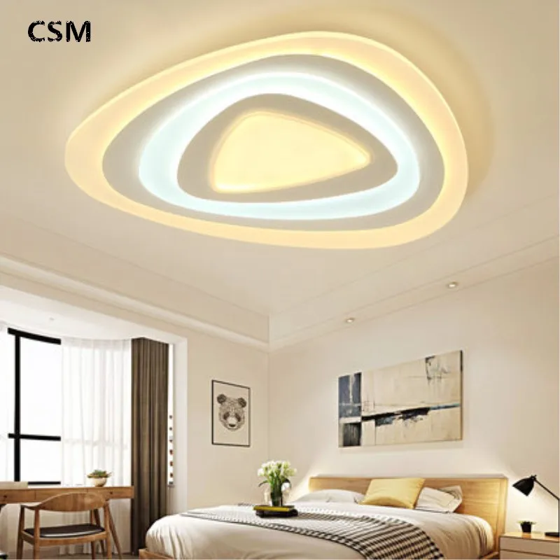 Dimmable+Remote Control Triangle Shape Modern Led Acrylic Ceiling