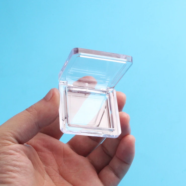 

5g Empty Eye shadow jars with Aluminium Pan 1 Grid,Square,Clear DIY Make up Powder Compact Cosmetic Packing container