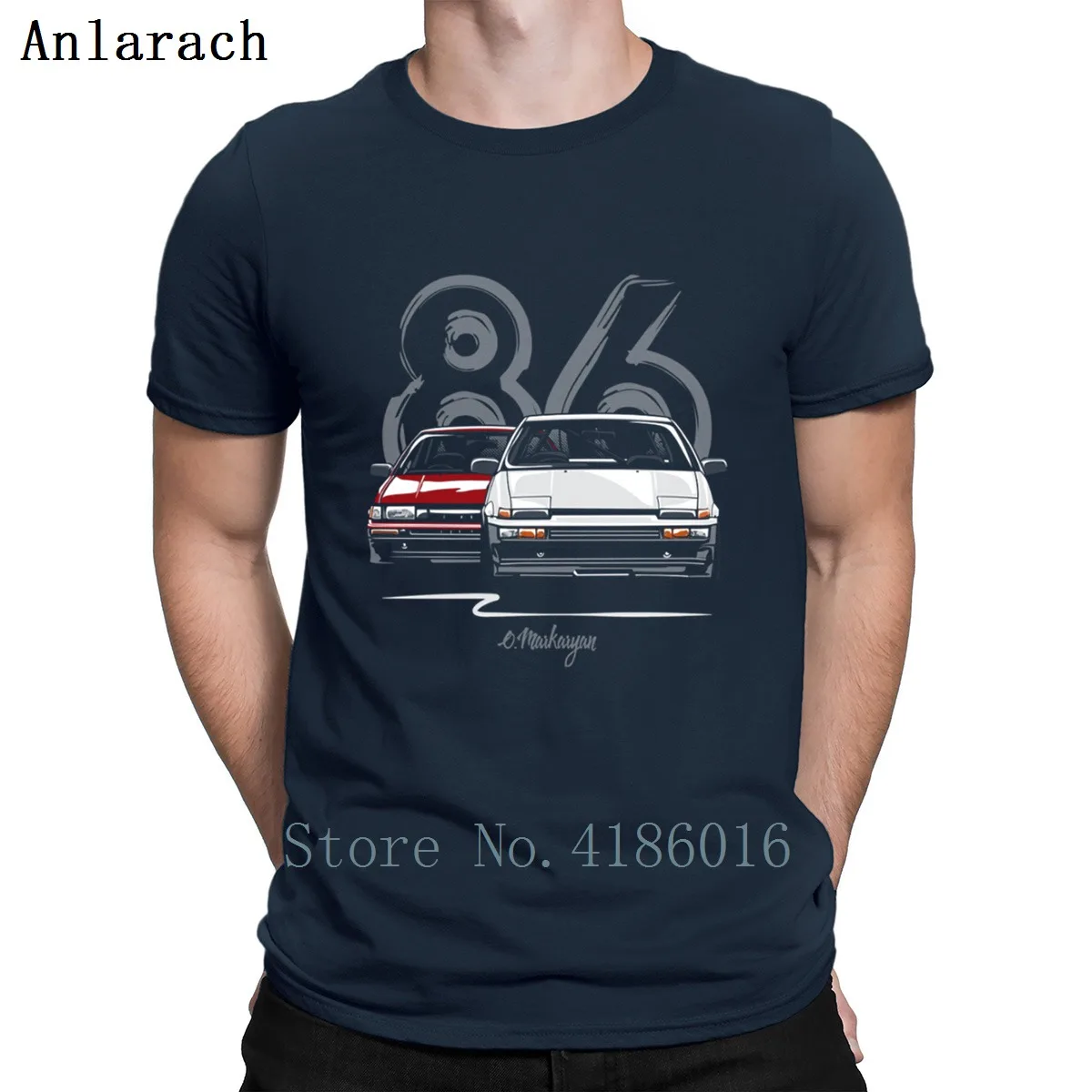 Ae86 Hachi Roku футболка с юмором бесплатная доставка Приталенная рисунками хлопковая