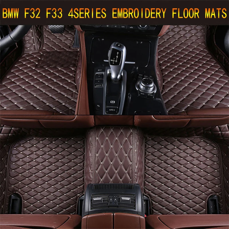 Us 127 5 25 Off Floor Mats For Bmw F32 F33 428i 435i 2014 2017 Foot Carpets Pad Mat Step Embroidery Leather Car Interior Mats Heavy Duty Carpet In