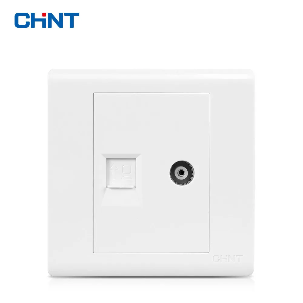 

CHINT Switch Socket Panel 86 Type Wall Switch Weak Current Group Combine NEW7D Television Computer Socket