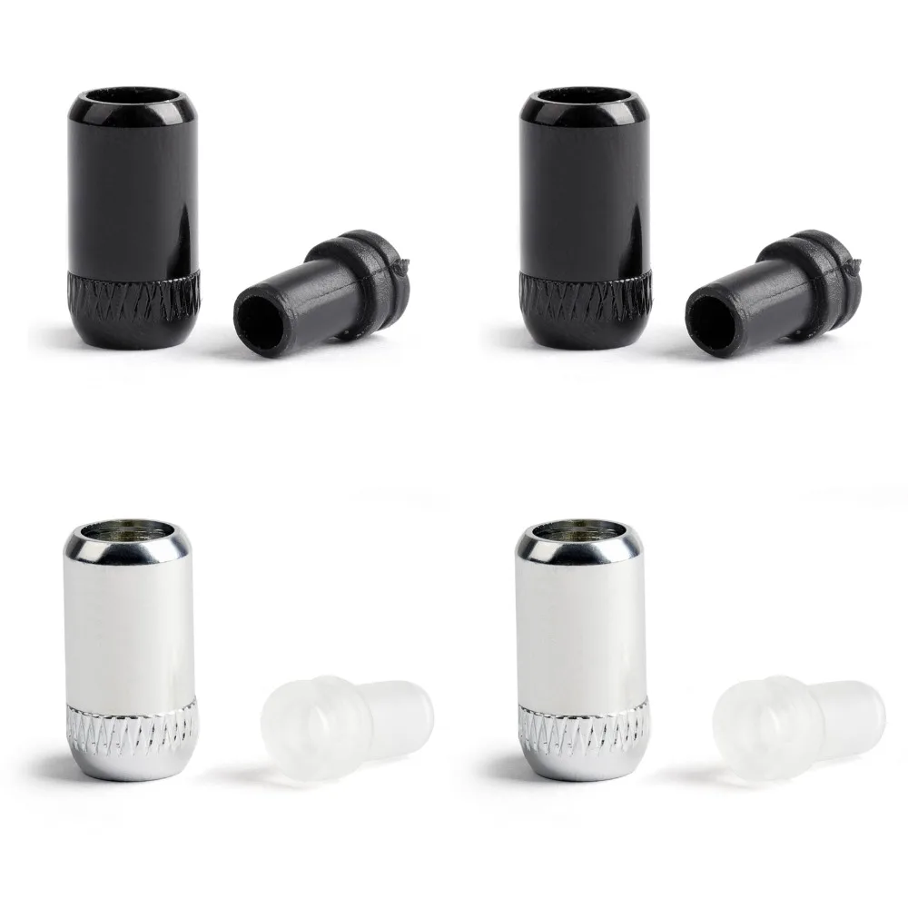 

Areyourshop 4*5mm Earphone Speaker Cable Audio Wire Straight Splitter Aluminum Shell 2*Silver and 2*Black Hot Sale Plug Jack