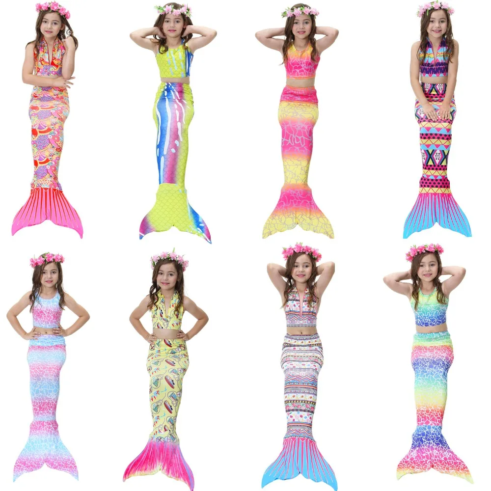 

Mermaid Swimsuit 2018 New Swimsuit Mermaid Child Bikini Baby Swimsuit Girl