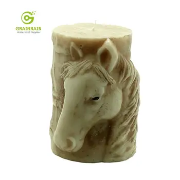 

Grainrain 3D Candle Molds Silicone Soap Mold Horse DIY Handmade Craft Wax Clay Resin Mould