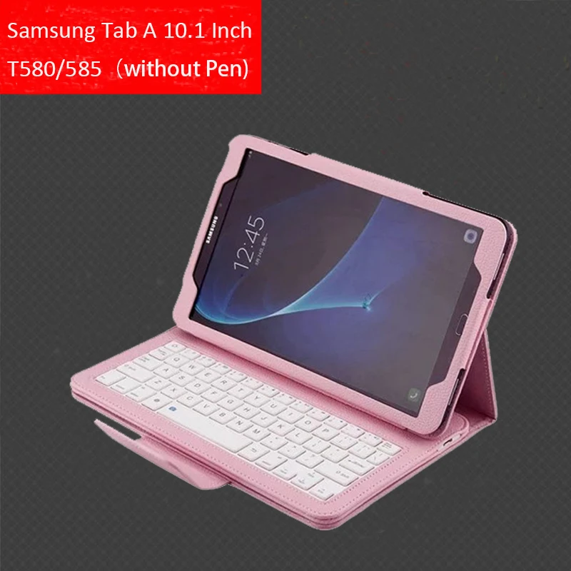 Чехол с Bluetooth клавиатурой для Samsung Galaxy Tab A A6 10 1 дюйма 2016 см T580 T585 Магнитный съемный