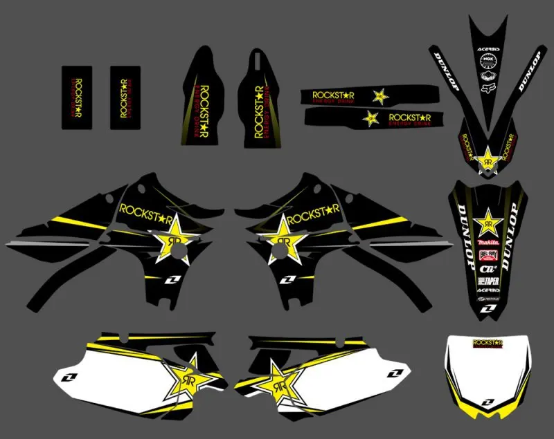 

TEAM GRAPHICS & BACKGROUNDS DECALS STICKERS Kits Fit for Yamaha YZ450F YZF450 2010 2011 2012 2013 YZ 450F YZF 450