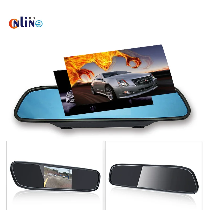 Car font b electronics b font TFT 800 480 5 0 inch LCD Car Parking Mirror
