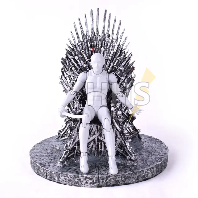 Cheap 17cm The Iron Throne in Game Of Thrones Action Figure Song Of Ice And Fire Toys 1pc Replica Statue Figurine Model Gifts Figures