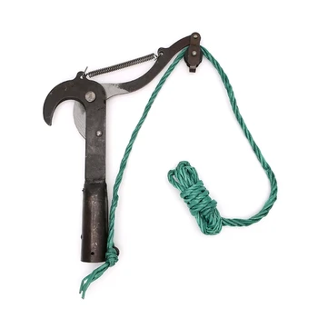 

1 Pc High Quality Black Pulley High Branch Scissors Garden Farm Tools Pruning Fruit Metal Shears 55# Steel Pruning Shears