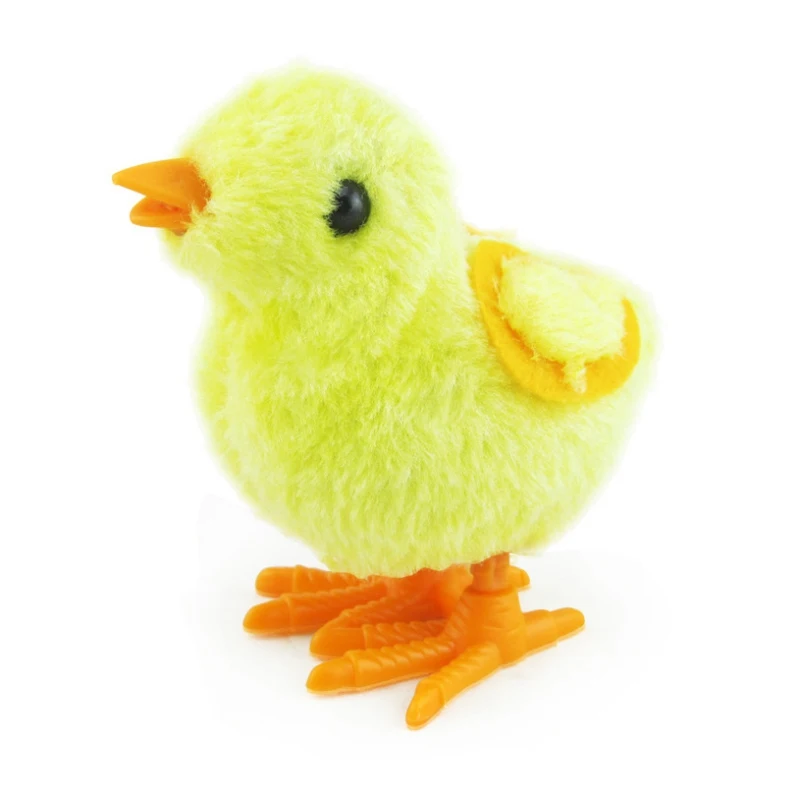 

2019 New Wind Up Toys Lovely Kids Plush Wind-up Chicken Walking Toys Clockwork Baby Toys new arrival