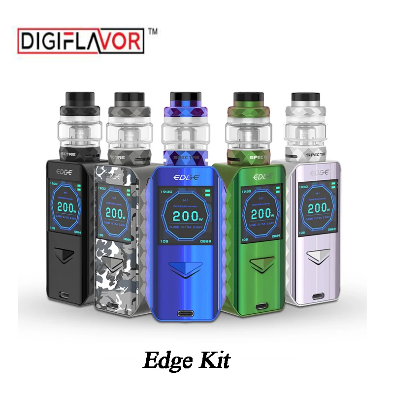 Original Digiflavor Edge Kit Vape 200W Edge TC Box Mod 5.5ml Spectre
