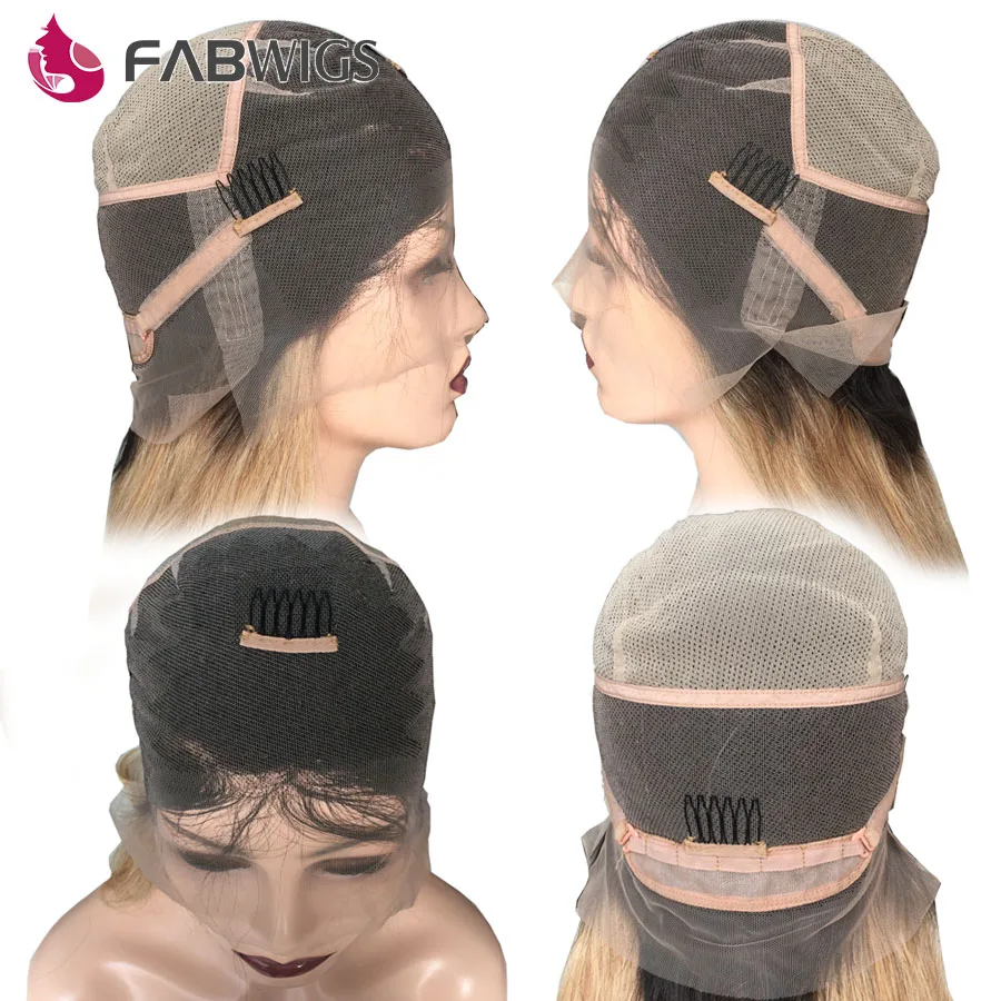 Fabwigs розовый полный парик шнурка человеческие волосы с детскими волосами