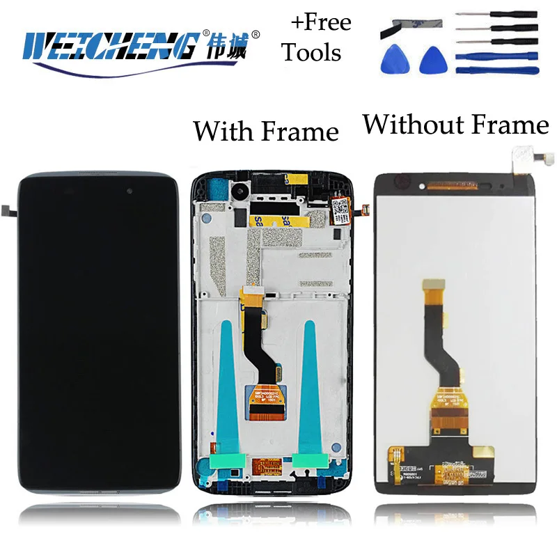 

For Alcatel Idol 3 6039A 6039K 6039Y 6039 LCD Display Digitizer Touch Panel Screen Assembly + Frame
