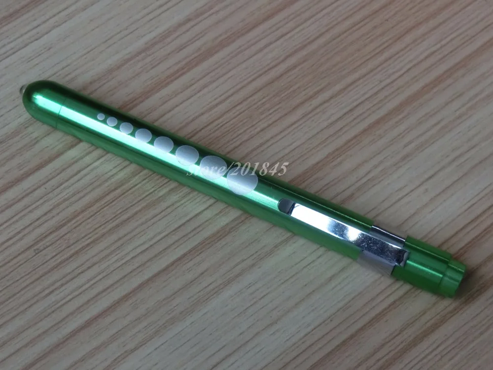 

24Pcs Penlight Torch First Aid Medical Nurse Surgical Inspection Emergency Working Necessity Green Shell With Black Gift Box