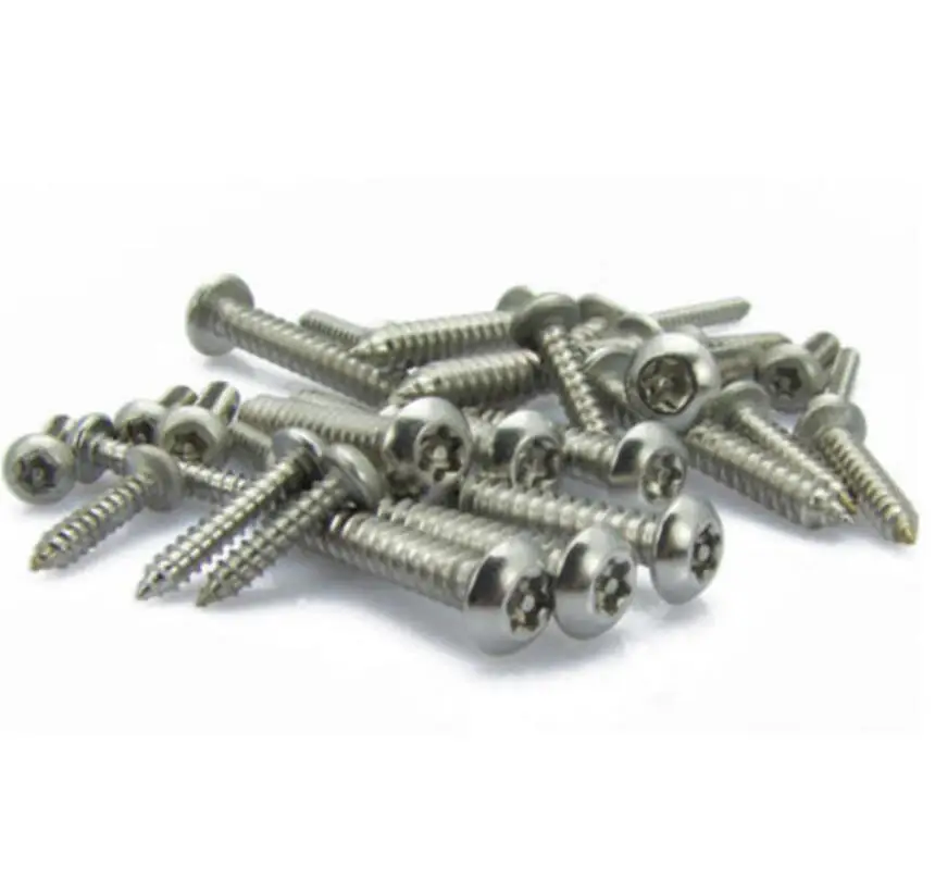 Винты M3 Torx из нержавеющей стали с круглой головкой и колтусом самонарезающие