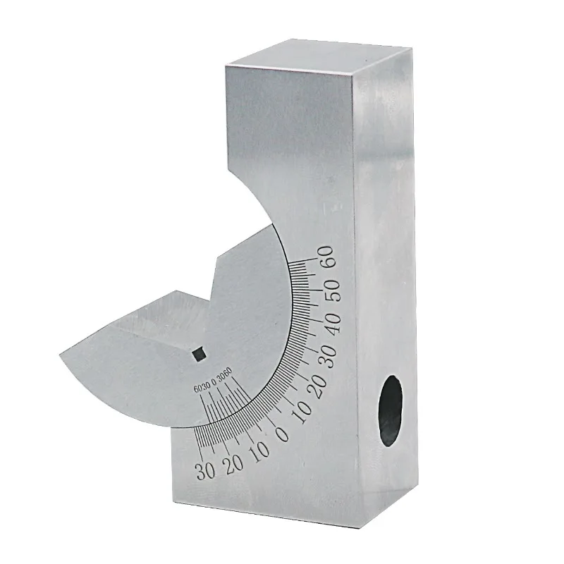 AP25 Инструмент Калибр для точного измерения микро регулируемый угол V блок фрезерование Настройка 0-60 градусов угловая пластина угол блока датчик угла