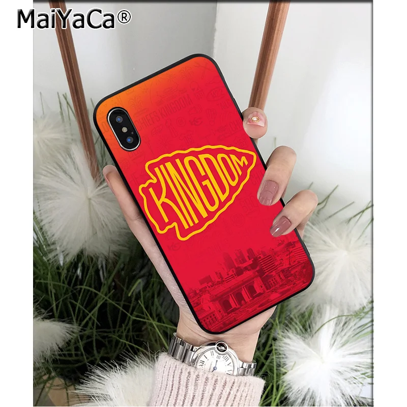 MaiYaCa Kansas City Chief ТПУ Мягкие аксессуары для телефонов чехол для телефона для iPhone X XS MAX 6 6s 7 7plus 8 8Plus 5 5S SE XR - Цвет: A2