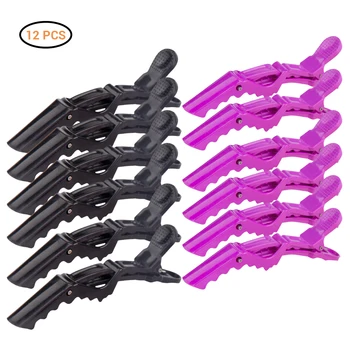 

12Pcs Alligator Hair Clips Hairdressing Clippers Hairdressers Clamps Hair Clipper Crocodile Hairpins Salon Hair Styling Tools