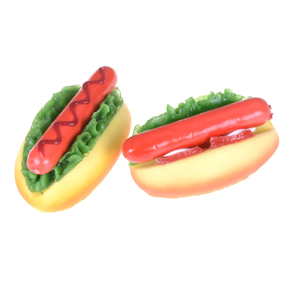 1PCS New Simulation Hot Dog Squishy Super Slow Rising Cute Jumbo Sausage Bread Straps Soft Cream Scented Cake Fun Kid Toy Gift