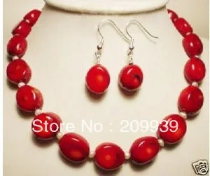 

huij 0050 free ship Beautiful white pearl red coral Necklace Bracelet sets