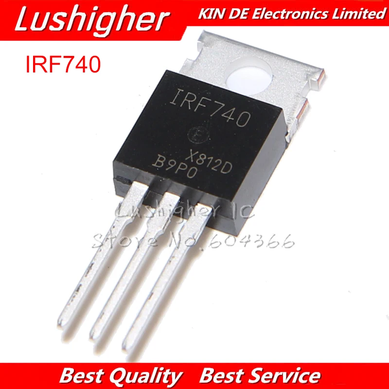 

10PCS IRF740PBF TO-220 IRF740 TO220 N-Channel Power Mosfet 400V 10A free shipping