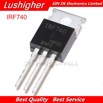 

10PCS IRF740PBF TO-220 IRF740 TO220 N-Channel Power Mosfet 400V 10A