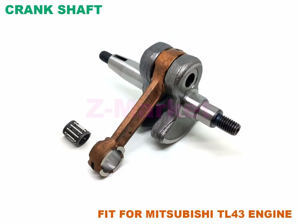 

Crank Shaft Bent Axle With Needle Bearing And Key for MITSUBISHI TL43 TB43 TU43 43CC Brush Cutter.Grass Trimmer. Mower.