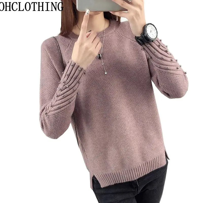 OHCLOTHING 2017 جديد الربيع الكورية قصيرة كل مباراة الشتاء سترة محبوك قميص بأكمام طويلة فضفاضة المرأة سترة البلوز