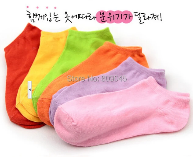 Теплые удобные женские носки из хлопка и бамбукового волокна для девочек короткие женские невидимые цветные для девочек и мальчиков hosier10pair = 20 шт. WS21