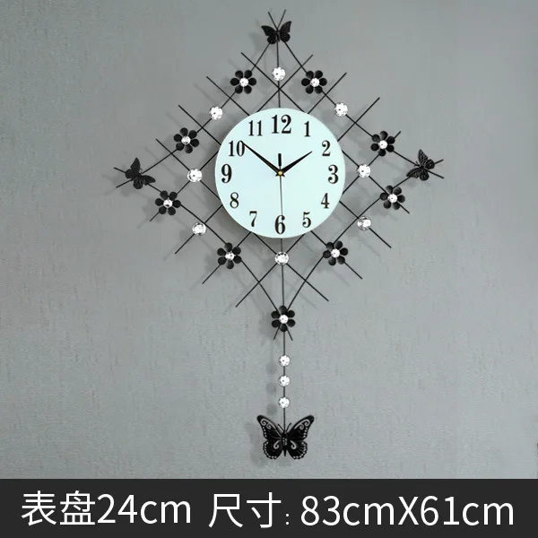 European Minimalist Creative Wall Clock Modern Home Clock Living Room Mute Clock Fashion Decorative Quartz Clock Hot Sale - Цвет: S