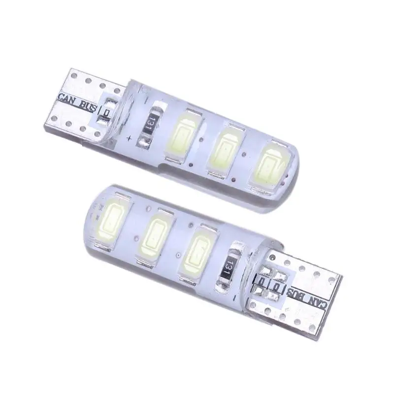 2 шт 5 Вт 6 светодиодный s 5730 SMD W5W T10 автомобильный Светильник Ширина лампы силиконовый светодиодный светильник для автомобилей светодиод габаритный фонарь 6000K